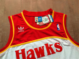 Atlanta Hawks  老鹰队 21号 多米尼克·威尔金斯 红色 极品网眼球迷版球衣