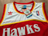Atlanta Hawks 老鹰队 21号 多米尼克·威尔金斯 白色 极品网眼球迷版球衣