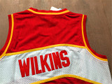 Atlanta Hawks  老鹰队 21号 多米尼克·威尔金斯 红色 极品网眼球迷版球衣