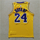 Los Angeles Lakers 湖人队 （悼念版）24号 科比·布莱恩特 黄色