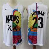 KAWS x Jordan x NBA三方客制联名球衣 白色