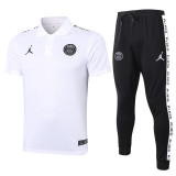 20-21 Paris Saint-Germain (Jordan) White Polo Short Training Suit