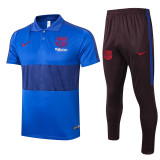 20-21 Barcelona (blue) Polo Short Training Suit