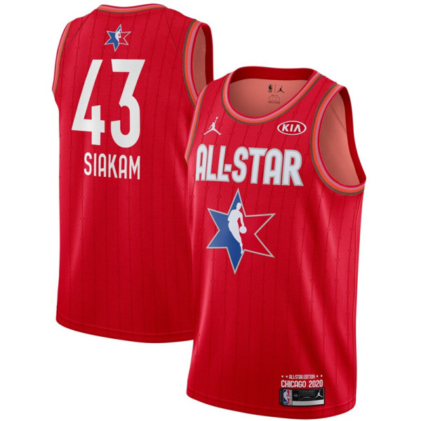 NBA All-Star Game 2020芝加哥全明星猛龙43号 帕斯卡尔·西亚卡姆 红色