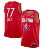 NBA All-Star Game2020芝加哥全明星 小牛队 77号 东契奇 红色