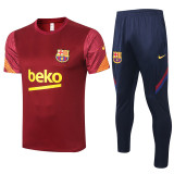 20-21 Barcelona (Red) Polo Short Training Suit