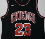 Chicago Bulls 新款 公牛(新面料印花) 23号 乔丹 黑色