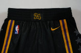 Los Angeles Lakers 17-18新赛季（城市版）湖人队 球裤 黑色