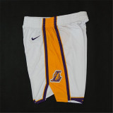 Los Angeles Lakers 17-18新赛季 湖人队 球裤 白色