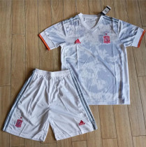2020 Spain Away Adult Jersey & Short Set High Quality