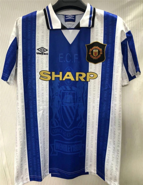 94-96 Manchester United Away Retro Jersey Thailand Quality