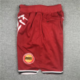 Ball pants 火箭 JUST DON 中文红色 密绣 口袋球裤