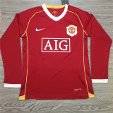06-07 Manchester United home (Long sleeve) Retro Jersey Thailand Quality