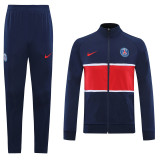 20-21 Paris Saint-Germain blue Jacket  Adult Sweater tracksuit set