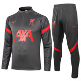 20-21 Liverpool (darkgray) Training Adult Sweater tracksuit set Training Suit
