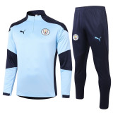 20-21 Manchester City (blue) Training Adult Sweater tracksuit set Training Suit