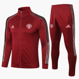 20-21 Manchester United (Red) Jacket Adult Sweater tracksuit set