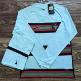 Long sleeve 2021 Portugal Away Adult Jersey & Short Set High Quality