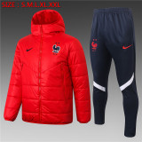 2020 France (Red) Jcotton-padded clothes Soccer Jacket