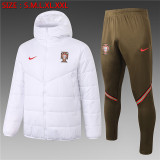 2020 Portugal (White) Jcotton-padded clothes Soccer Jacket