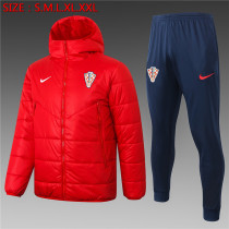 2020 Croatia (Red) Jcotton-padded clothes Soccer Jacket