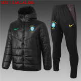 2020 Brazil (black) Jcotton-padded clothes Soccer Jacket