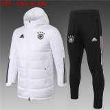 2020 Germany (White) Jcotton-padded clothes Soccer Jacket