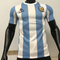 Player Version 1986 Argentina home Retro Jersey Thailand Quality