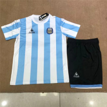 1986 Argentina home Set.Jersey & Short High Quality