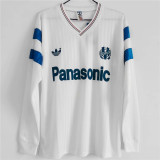 Long sleeve 1990 Marseille home Retro Jersey Thailand Quality