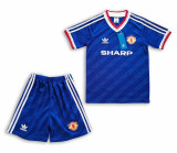 Kids kit 1986 Manchester United Away (Retro Jersey) Thailand Quality