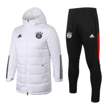 20-21 Bayern München (White) Jcotton-padded clothes Soccer Jacket