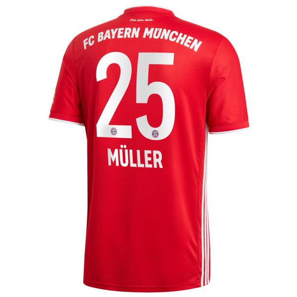 MULLER 25# 20-21 Bayern München home Fans Version Thailand Quality