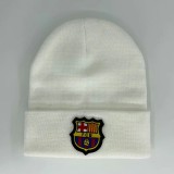 Barcelona (White) Warm knit cap