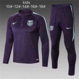 Young 18-19 Barcelona (purple) Jacket Sweater tracksuit set
