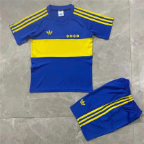 1981 CA Boca Juniors home Retro Version Set.Jersey & Short High Quality