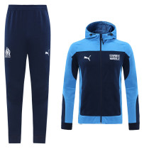 20-21 Marseille (bright blue) Jacket and cap set training suit Thailand Qualit