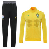 20-21 Brazil (yellow) Jacket Adult Sweater tracksuit set