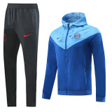 20-21 Paris Saint-Germain (bright blue) Windbreaker Soccer Jacket  Training Suit