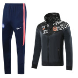 20-21 Chelsea (black) Windbreaker Soccer Jacket  Training Suit
