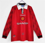 Long sleeve 96-97 Manchester United home Retro Jersey Thailand Quality