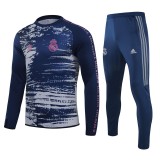 Young 20-21 Real Madrid (blue) Sweater tracksuit set