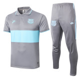 20-21 Barcelona (grey) Polo Short Training Suit