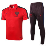 20-21 Paris Saint-Germain (Red) Polo Short Training Suit
