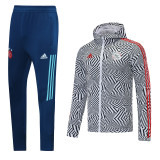 21-22 Ajax (White) Windbreaker Soccer Jacket Training Suit