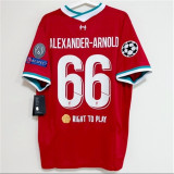 ALEXANDER-ARNOLD 66# 20-21 Liverpool home Fans Version Thailand Quality