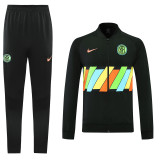 21-22 Inter milan (black) Jacket Adult Sweater tracksuit set