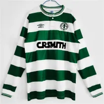 Long sleeve 87-88 Celtic home Retro Jersey Thailand Quality