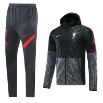 21-22 Liverpool (black) Windbreaker Soccer Jacket Training Suit