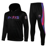 21-22 Paris Saint-Germain (black) Jacket and cap set training suit Thailand Qualit